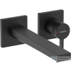 Hansgrohe Tecturis E falsík alatti mosdó csaptelep 22,5 cm-es kifolyóval,belső egység nélkül,matt fekete 73051670