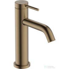 Hansgrohe TECTURIS S 110 Ecosmart+ hidegindításos mosdó csaptelep automata leeresztővel, szálcsiszolt bronz 73314140 csaptelep
