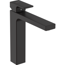 Hansgrohe Vernis Shape Egykaros mosdócsaptelep 190, lefolyógarnitúra nélkül matt fekete 71591670 csaptelep