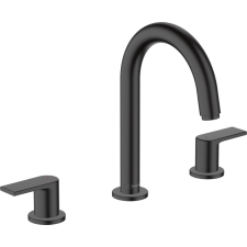 Hansgrohe Vernis Shape Mosdócsaptelep automata lefolyógarnitúrával matt fekete 71563670 csaptelep