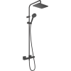 Hansgrohe Vernis Shape Showerpipe 230, 1 jet, termosztáttal matt fekete 26286670