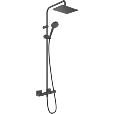 Hansgrohe Vernis Shape Showerpipe 230, 1 jet, termosztáttal matt fekete 26286670 csaptelep