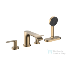 Hansgrohe VIVENIS 4 üléses kádtöltő csaptelep alaptest nélkül, sBox-szal, szálcsiszolt bronz 75444140 csaptelep