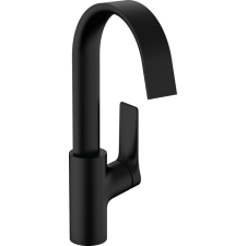 Hansgrohe Vivenis Egykaros mosdócsaptelep 120, elforgatható kifolyóval, lefolyógarnitúra nélkül matt fekete 75032670 csaptelep