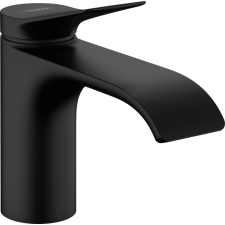 Hansgrohe Vivenis Egykaros mosdócsaptelep 80, automata lefolyógarnitúrával matt fekete 75010670 csaptelep
