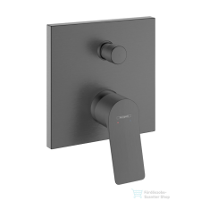 Hansgrohe VIVENIS falsík alatti kád/zuhany csaptelep biztonsági kombinációval, szálcsiszolt fekete króm 75416340 csaptelep