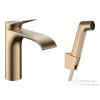 Hansgrohe VIVENIS mosdócsaptelep bidé zuhanyszettel,klik-klak leeresztővel, szálcsiszolt bronz 75210140
