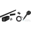 Hansgrohe Wallstoris kézizuhany szett 105, 3 jet EcoSmart Activation, zuhanyrúd 70cm, tároló szett, matt fekete 24291670