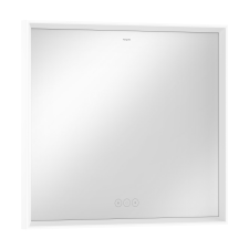 Hansgrohe Xarita E tükör 80.6x70.6 cm négyszögletes világítással fehér 54987700 fürdőszoba kiegészítő