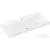 Hansgrohe XELU Q 100x48 cm-es pultra ültethető mosdó Smartclean bevonattal, fehér 61039450