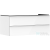 Hansgrohe XELU Q 118x57 cm-es 2 fiókos fali szekrény pulthoz,matt fehér fogantyúval,fényes fehér 54082700