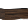 Hansgrohe XELU Q 118x57 cm-es 2 fiókos fali szekrény pulthoz,matt fekete fogantyúval,sötét dió 54085670