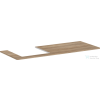 Hansgrohe Xelu Q 136x55 cm-es pult Xelu szekrényhez bal oldali kivágással,természetes tölgy 54097230