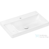 Hansgrohe XELU Q 80x48 cm-es pultra ültethető mosdó 2 furattal, bal oldali pulttal, Smartclean bevonattal, fehér 61034450