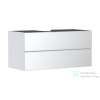 Hansgrohe XEVOLOS E 118x55 cm-es 2 fiókos fali szekrény pult nélkül,matt/metálfehér 54193320