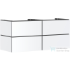 Hansgrohe XILESA E 137,5x55 cm-es, 4 fiókos, fali mosdótartó szekrény, matt fehér 54306700
