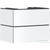 Hansgrohe XILESA E 78x55 cm-es, 2 fiókos, fali mosdótartó szekrény pulthoz, push open fiókokkal, matt fehér 54300700