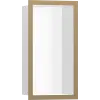 Hansgrohe XtraStoris Individual Falfülke matt fehér színben, design kerettel 300/150/100 szálcsiszolt bronz 56096140