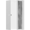 Hansgrohe XtraStoris Rock Falfülke cserélhető ajtóval, 300/150/140 matt fehér 56088700