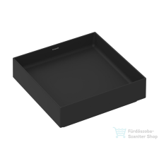 Hansgrohe XUNIVA EVO E 40x40 cm-es pultra ültethető mosdó, matt fekete 60324670 szaniter