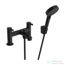 Hansgrohe ZESIS S peremre szerelhető kádtöltő csaptelep zuhanyszettel, matt fekete 74424670 csaptelep
