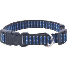 Happet fekete-kék kockás nyakörv (XL l 2.5 cm) nyakörv, póráz, hám kutyáknak