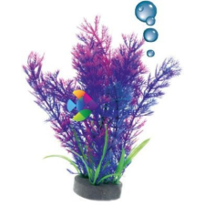 Happet levegőporlasztós lila műnövény akváriumba 19 cm akvárium dekoráció