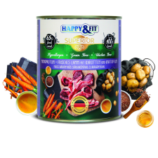  Happy&amp;Fit konzerv Superior Bárány 800gr kutyaeledel
