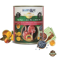 Happy&Fit Superior Dog Konzerv Friss Marhahús mangóval, áfonyával 800g kutyaeledel
