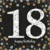  Happy Birthday 18 Gold szalvéta 16 db-os 33x33 cm