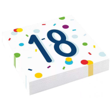 Happy Birthday 18 szalvéta 20 db-os 33*33 asztalterítő és szalvéta
