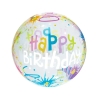  Happy Birthday Aqua gömb fólia lufi 40 cm