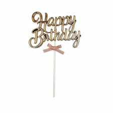 Happy birthday beszúró Rose gold sütés és főzés