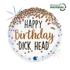 Happy Birthday Dick Head fólia lufi 46 cm party kellék