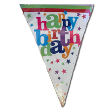 Happy Birthday feliratú füzér 2 m party kellék
