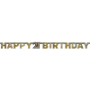  Happy Birthday Gold 21 hologrammos felirat 213 cm