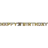  Happy Birthday Gold 21 hologrammos felirat 213 cm