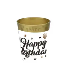  Happy Birthday Milestone micro prémium műanyag pohár 250 ml bögrék, csészék
