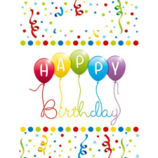Happy Birthday Streamers ajándéktasak, ajándékzacskó 6 db-os ajándéktasak