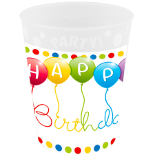 Happy Birthday Streamers micro prémium műanyag pohár 250 ml itatópohár