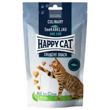Happy Cat Crunchy Snack - Tőkehal jutalomfalat - 70g jutalomfalat macskáknak