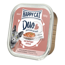  Happy Cat Duo pástétomos falatkák - Baromfi és marha 6 x 100 g macskaeledel