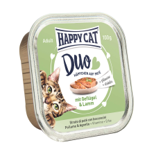 Happy Cat Duo Pástétomos Falatkák Szárnyas-Bárány – 100 g macskaeledel