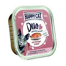 Happy Cat Duo Pástétomos Falatkák Szárnyas-Marha – 4×100 g macskaeledel