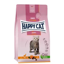  Happy Cat Junior Grainfree Kacsa – 1,3 kg macskaeledel