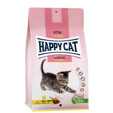 Happy Cat Kitten Land Geflügel 1,3kg - baromfi húsos száraztáp kölyökmacskáknak macskaeledel