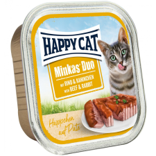 Happy Cat minkas duo marha-nyúl tálcás nedveseledel 100g macskaeledel