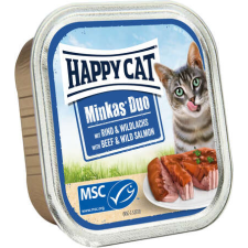 Happy Cat Minkas Duo vadlazacos és marhahúsos pástétom falatkák (6 x 100 g) 600 g macskaeledel