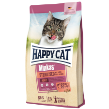  Happy Cat Minkas Sterilised - lazac 10 kg macskaeledel