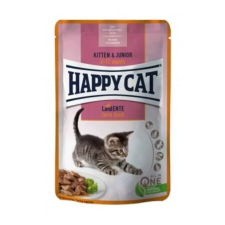 Happy Cat Pouch Szósz Kitten-Junior Kacsa 85g macskaeledel